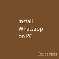 Install Whatsapp on PC Iamge