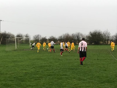 Picture: Action from the cup semi-final between Barnetby United Football Club and College Wanderers on December 8, 2018 - see Nigel Fisher's Brigg Blog