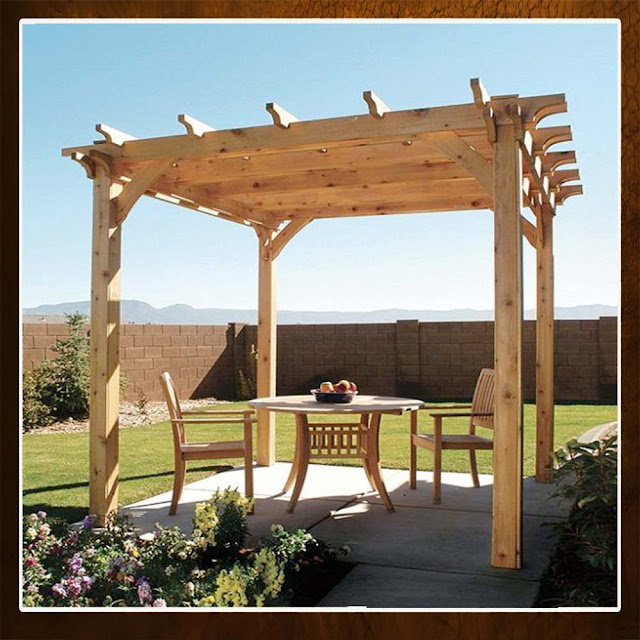 Pine Wood Pergola in Dubai