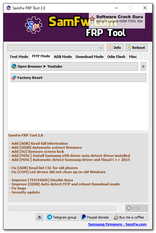 SamFW FRP Tool v4.7.1 Download 2023 [One-Click Samsung FRP Bypass]