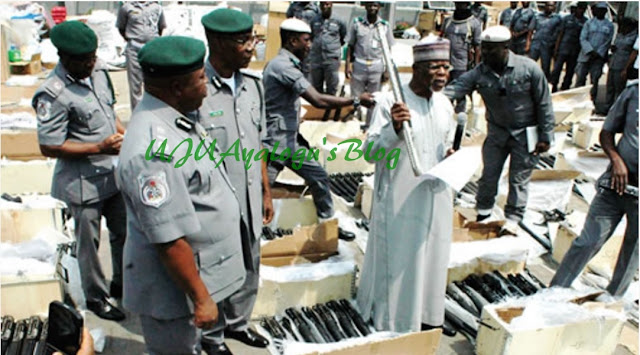 Officers held as Customs seize 661 riffles in Lagos