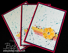 Flower Shop Card on an Ombre Gorgeous Grunge Background by Stampin' Up! Demonstrator Bekka Prideaux - find out how she created this effect here