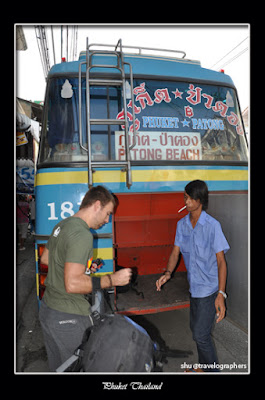 phuket, thailand, patong beach, pantai patong, sunset, bus umum ke patong phuket, bus to patong beach