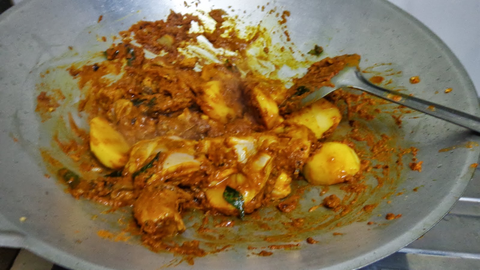 Blog Cik Ina Do Do Cheng: Gulai Kuali periuk kawah ayam 