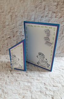 Zany Zebras stampin up fun fold