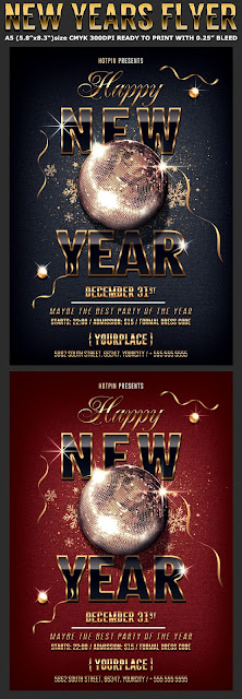  Classy New Year Party Flyer Template