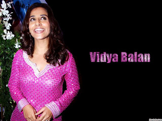 Indian actress and famous Bollywood movie star Vidya Balan
