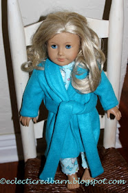 American Girl Teal Robe