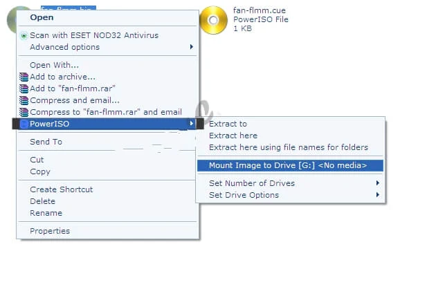 تثبيت الألعاب بصيغة ISO باستخدام برنامج Power ISO