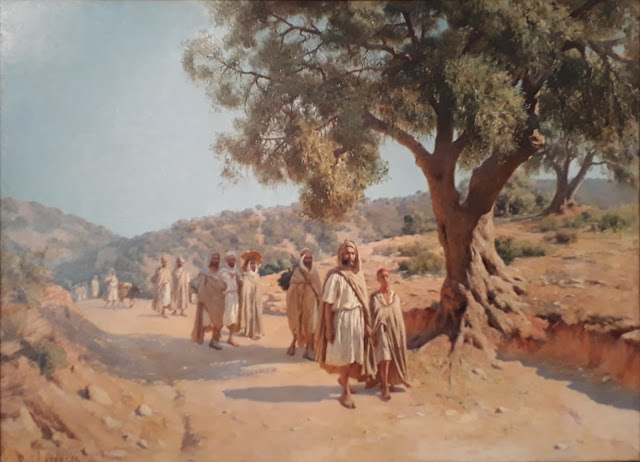 Kabyles en voyage (1896). Tableau de peinture à l'huile sur toile de Jean-Baptiste Paul Lazerges