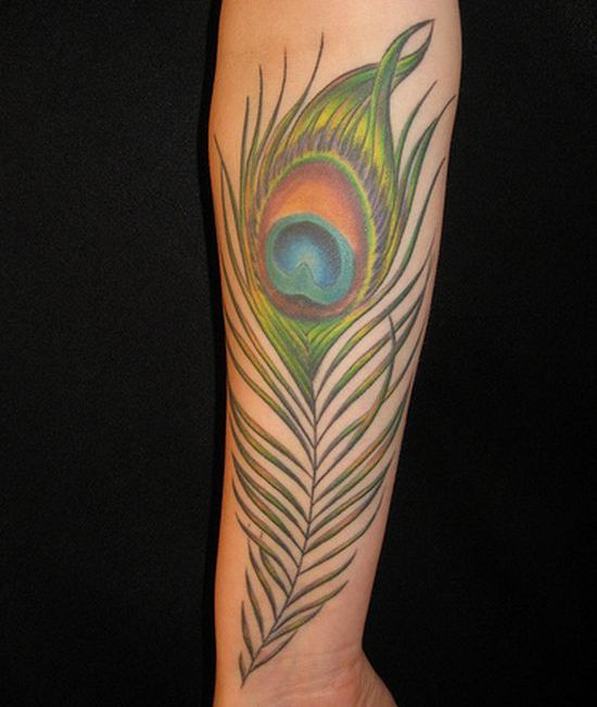 peacock feather tattoo