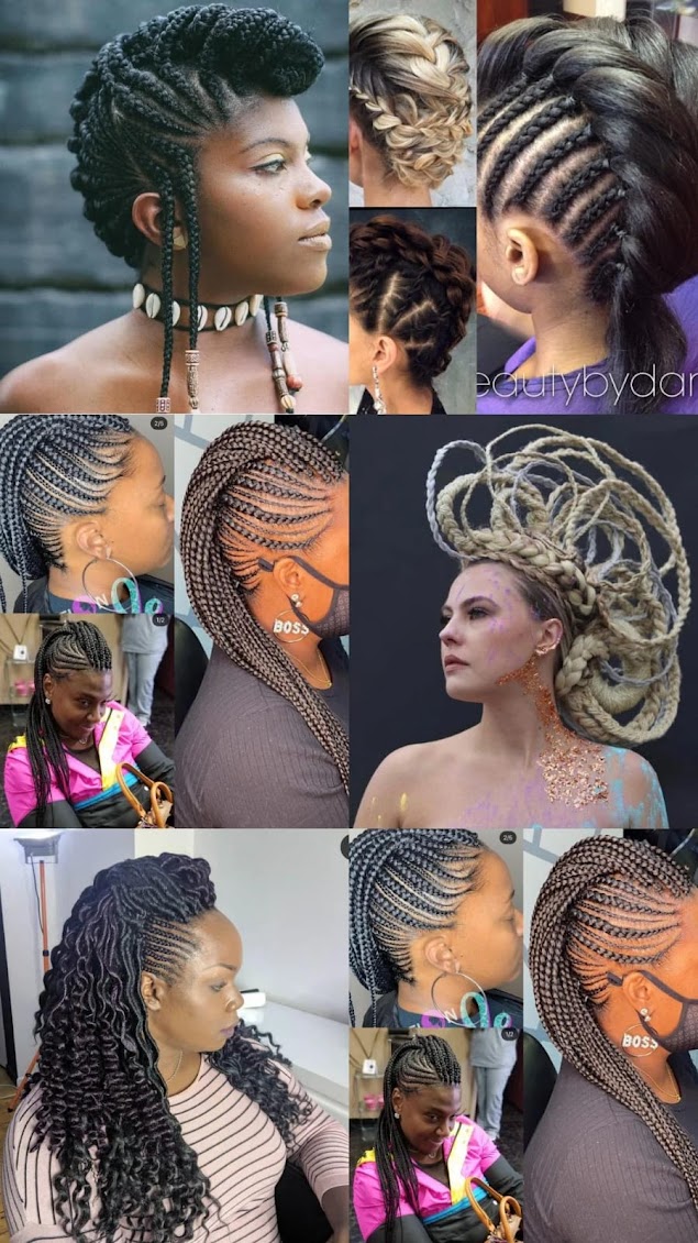 Mohawk Hairstyles with Braids