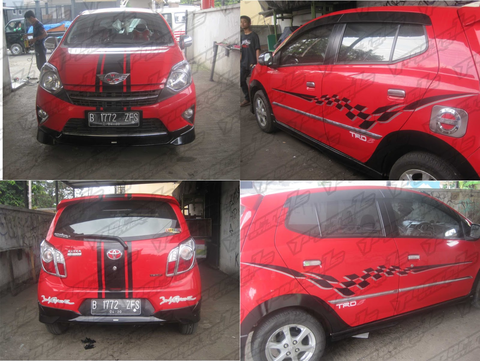 60 Modifikasi Stiker Mobil Agya Merah Terkeren Ladang Mobil