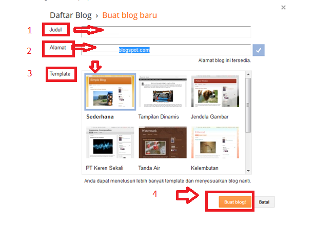 Cara membuat blog hanya 2 menit