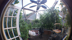 Geodesic Dome Greenhouse Ceiling Fan