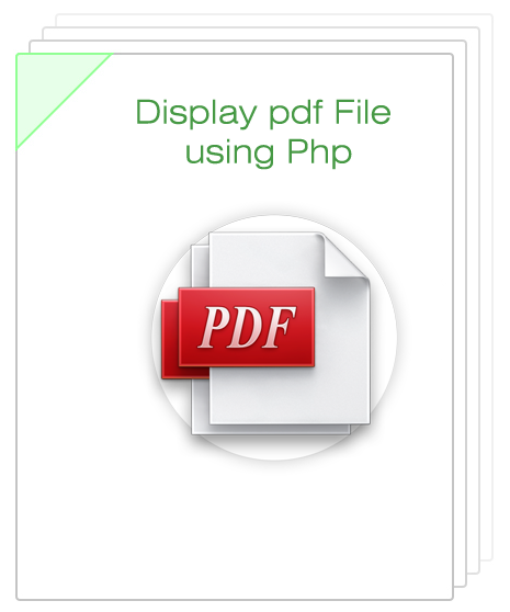 Display the pdf file using php