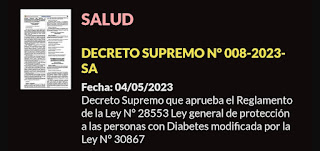 D. S. Nº 008-2023-SA