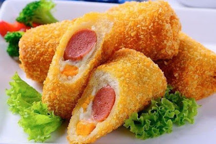 Resep Roti Goreng Isi Sosis Saus Putih