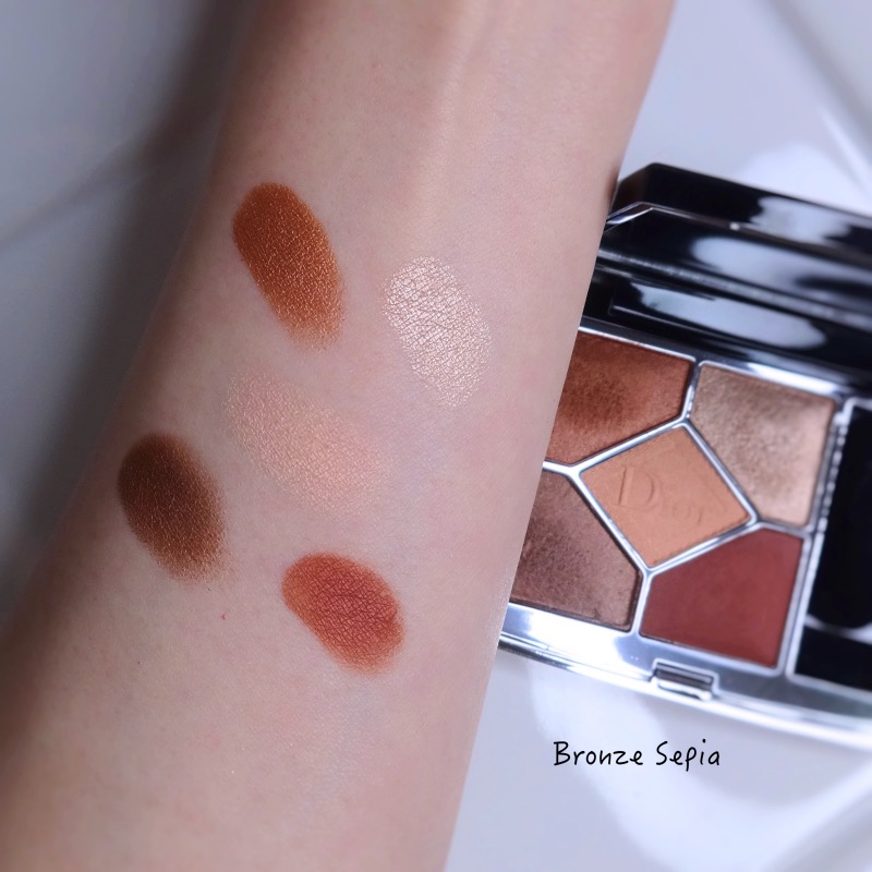 Dior Bronze Sepia Eyeshadow Palette review swatches comparisons