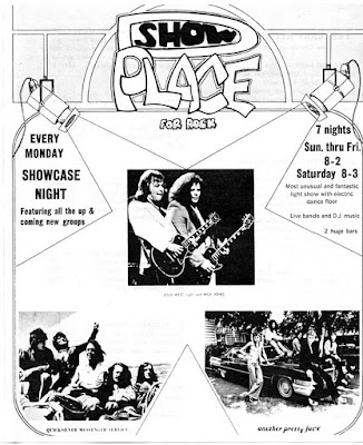 The Show Place band line up 1976