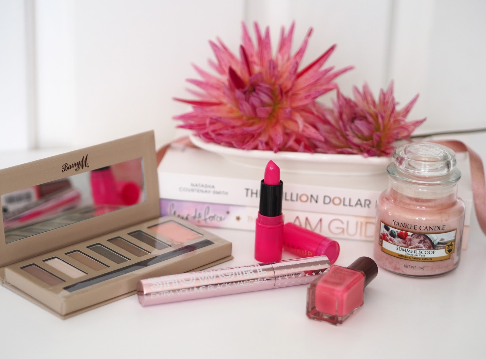 Celebrating 2 Years of Blogging, Katie Kirk Loves, Oasis Royal Worcester Playsuit, Blogger Anniversary, UK Blogger, Fashion Blogger, Style Blogger, Giveaway, Prize, Competition, Win This, Oasis Fashion, Blog Giveaway, Pink Make Up, Beauty Blogger, Pink Giveaway, Yankee Candle