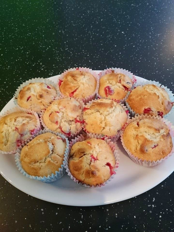 Weekend Make - Cranberry, Pecan and white chocolate muffins