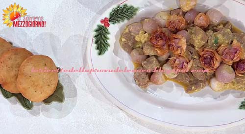 Agnello con lampascioni ricetta Antonella Ricci