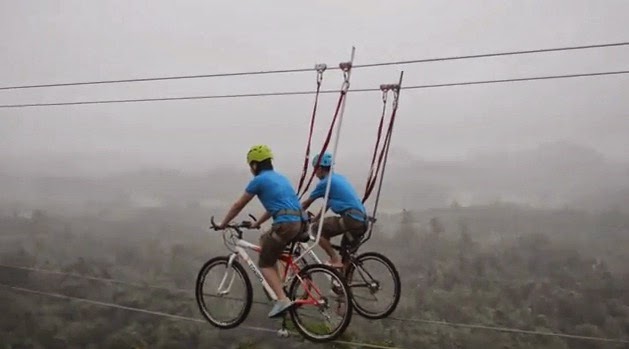 is the bike zip a 275 meter zip line using a mountain bike to cross ...