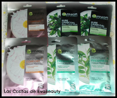 Mascarillas faciales tissú de Garnier en Notino