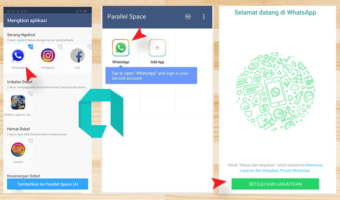 Cara Instal Dan Buka 2 Aplikasi WhatsApp Di HP Android 2019