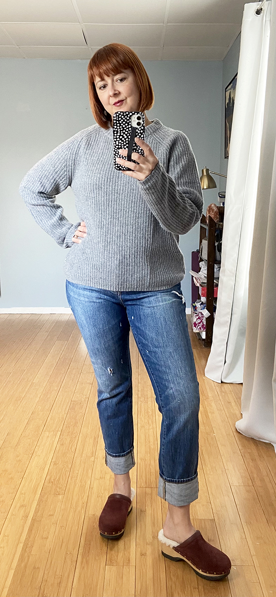 Looks Good from the Back: Review: Quince Mongolian Cashmere Fisherman  Sweater.