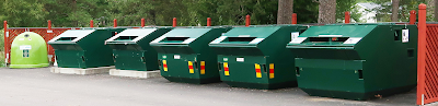 Swedish recycling bins