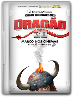 Capa Como Treinar o Seu Dragão DVDRip RMVB