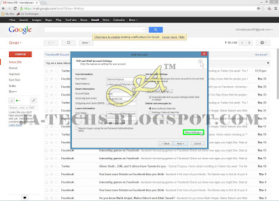 Setup Gmail Account with MS Outlook 2013