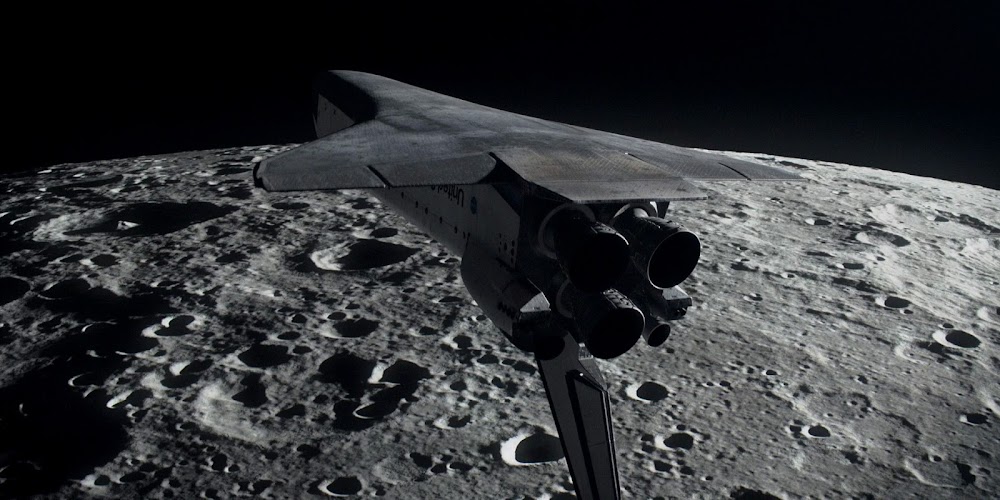 Space Shuttle orbiting the Moon in season 2 of 'For All Mankind'