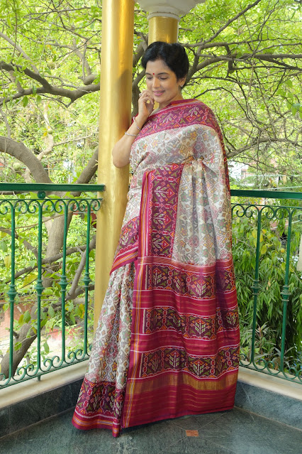 Double ikat Patan Patola Saree