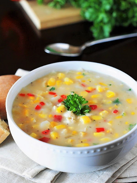 Creamy Chicken Corn Chowder Made with Cream Corn Image