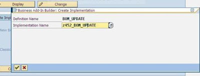 Implementing SAP BADI