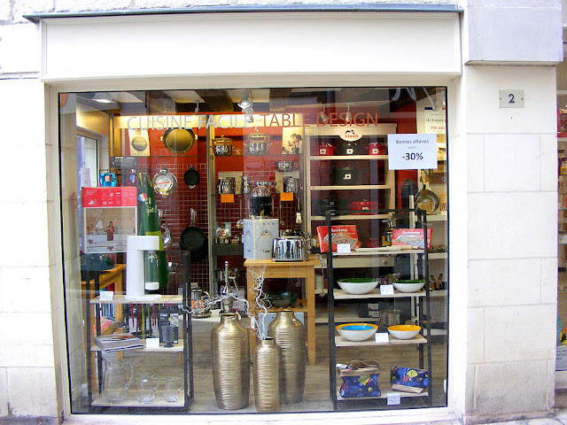 Kitchenware shop, Loches, Indre et Loire, France. Photo by Loire Valley Time Travel.