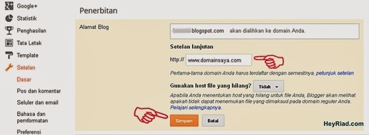  Saya akan coba menjelaskan cara mengganti nama subdomain blogspot dengan nama custom doma Cara Benar Setting Custom Domain Blogger Di Namecheap