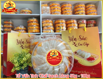 Tổ Yến Nhặt Sạch Lông Cao Cấp Trọng Lượng 100gram