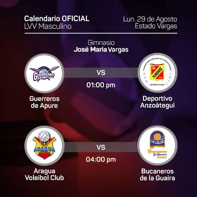 Liga de Venezolana de Voleibol se muda a Vargas este lunes.