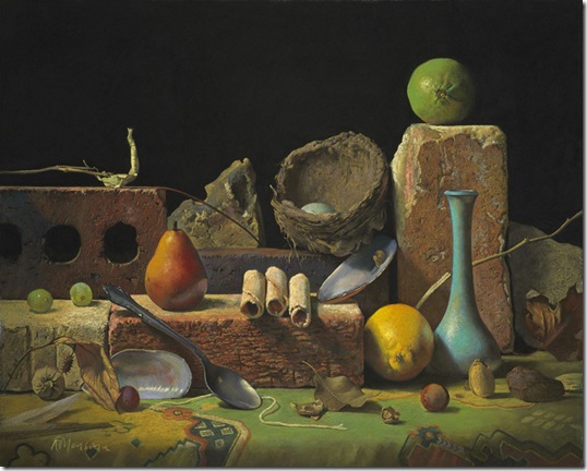 Still-Life-with-a-Nest-and-Bricks-Ron-Monsma-ENKAUSTIKOS
