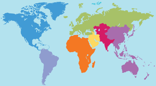 world map outline with countries. country worldmap. Cougarcat