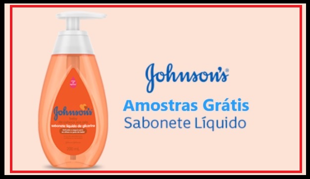amostra grátis sabonete Johnson's glicemia da cabeça aos pés