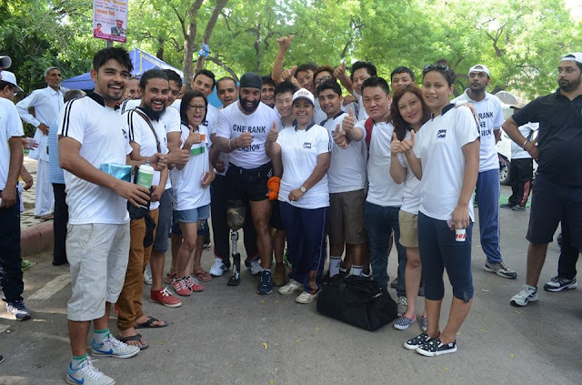 Gorkha Youths  took part in the 26th Kargil Vijay Diwas marathon to support One Rank One Pension