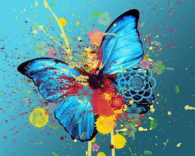 Butterfly Abstract Standard Resolution HD Wallpaper