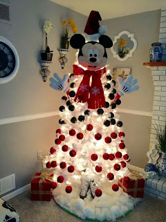 top of the christmas tree mickey mouse