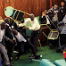 Ugandan lawmakers fight over presidential age limit bill 
