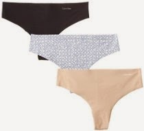 <br />Calvin Klein Women's 3 Pack Invisibles Thong Panty